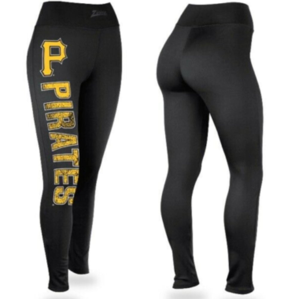 Pittsburgh Pirates Black Woman's Leggings Pants